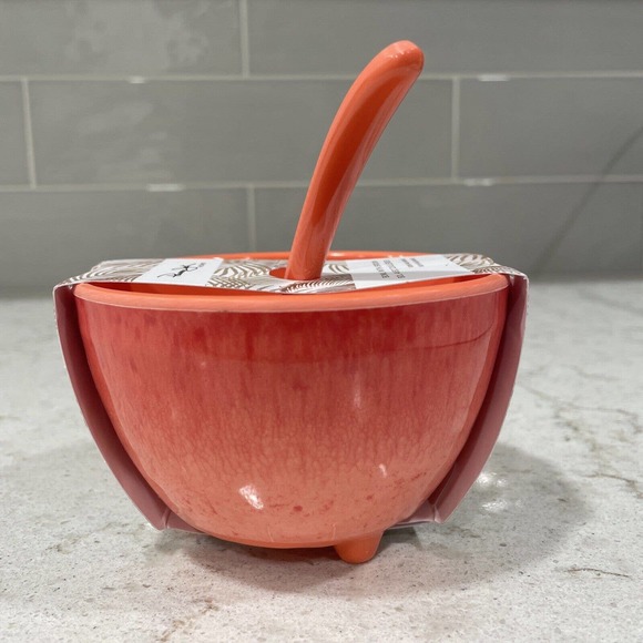 Panama Jack Home Salsa Dip Condiment Appitizer Serve Bowl With Spoon Melamine - Picture 2 of 4